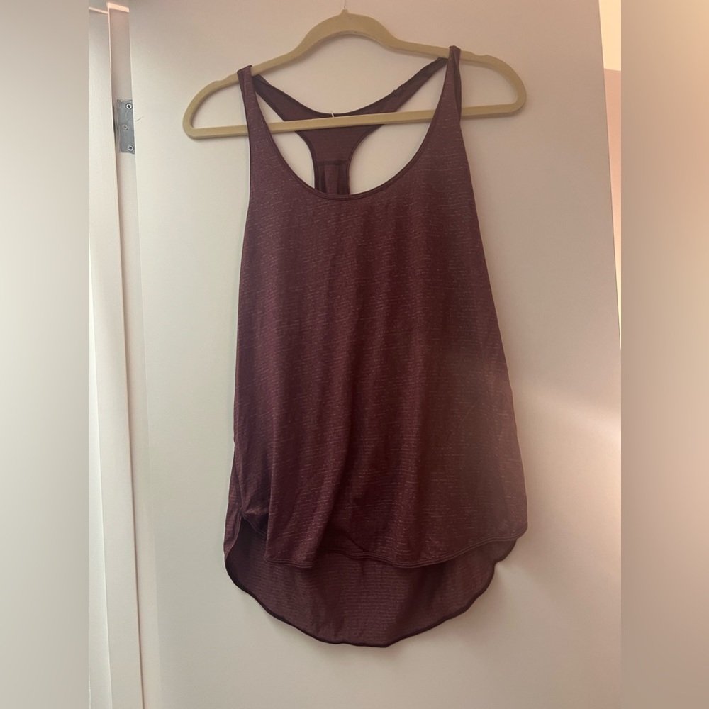 Maroon lululemon tank top